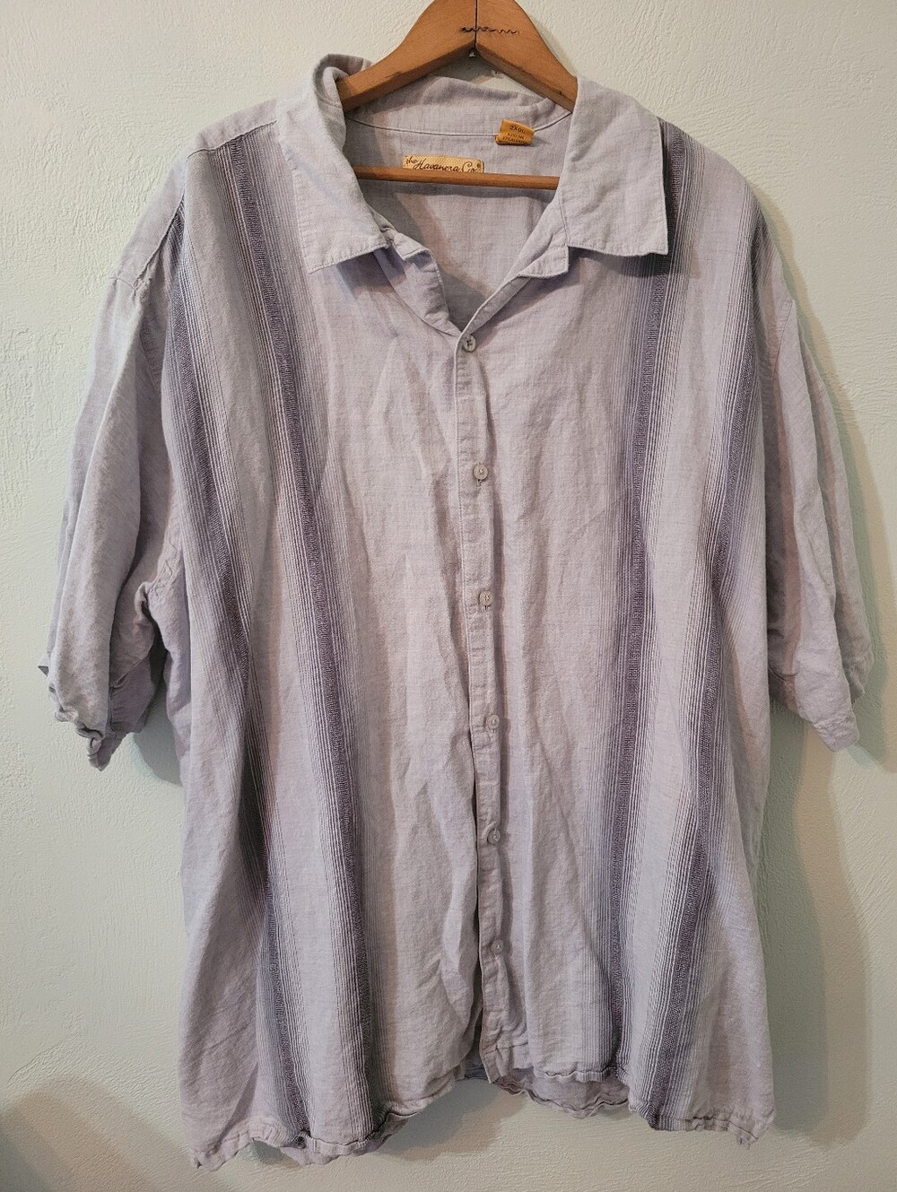 Havanera Co. Unique Linen & Cotton Men's Casual Shirt Size XXL!